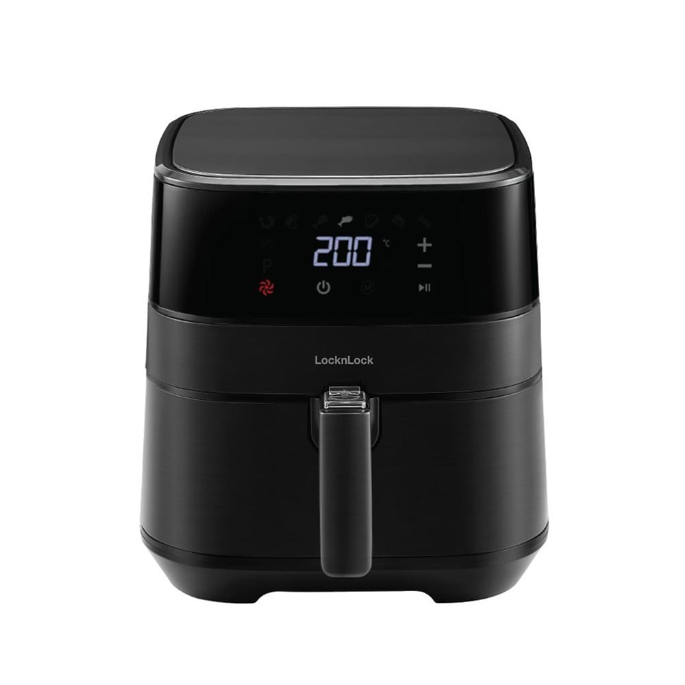 [Áp voucher giảm thêm 300k] Nồi Chiên Không Dầu LocknLock Air Fryer 5.5L - Màu Đen - EJF284BLK